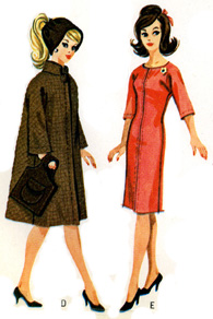 Vintage barbie doll clothes hotsell patterns free