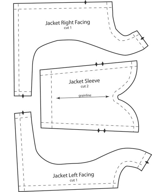 barbie jacket pattern