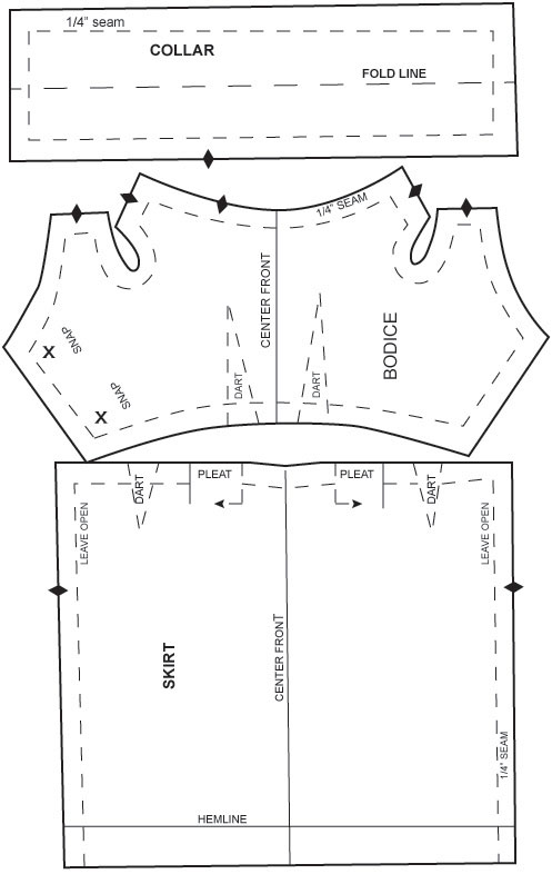 simple barbie dress pattern